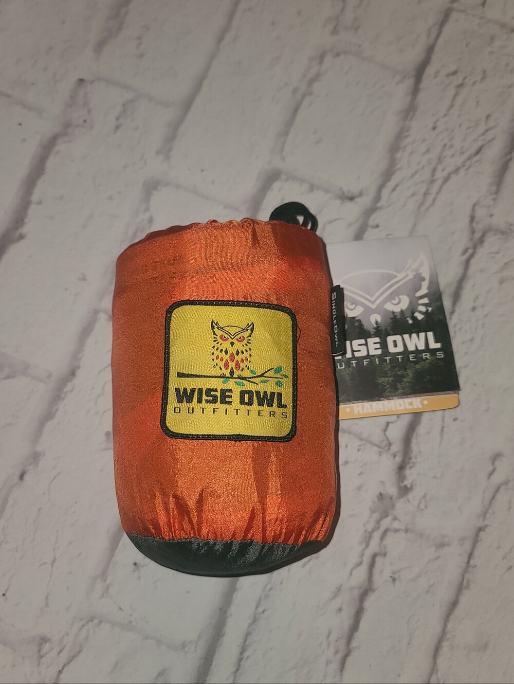 Wise Owl Outfitters Orange Packable Hammock